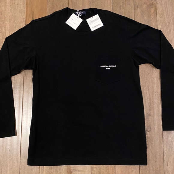 Comme des Garçons Homme Long Sleeve Pocket T Shirt Small NWT - Picture 1 of 2